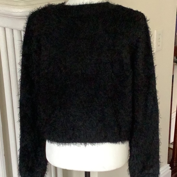 Fluffy black cardigan - Picture 2 of 6